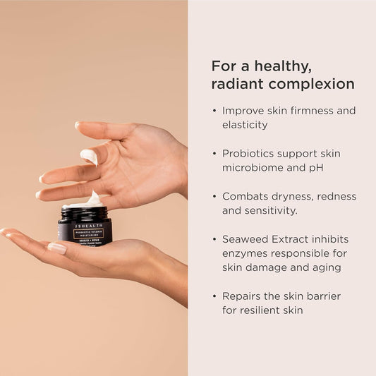 Jshealth Face Moisturizer For Women And Men - Ceramide Moisturizer Face Cream - Hydrating Face Lotion For Dry Skin With Probiotics