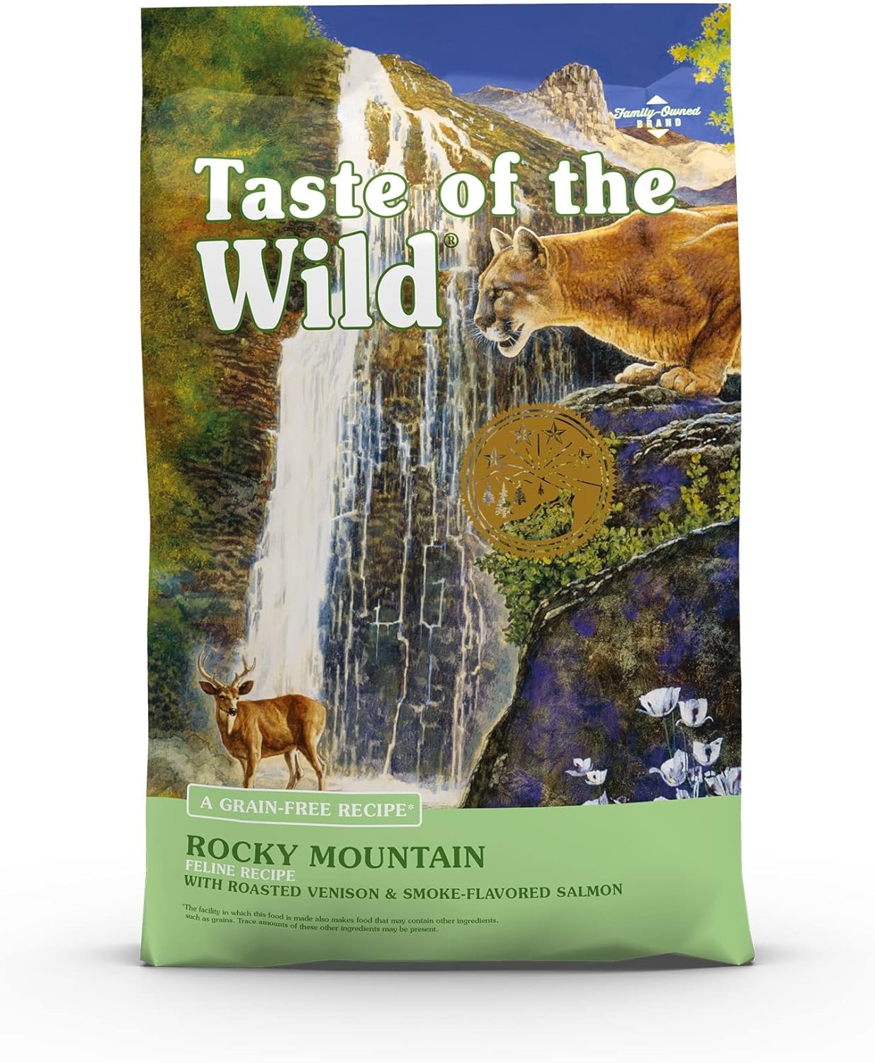 Taste Of The Wild Rocky Mountain Grain-Free Dry Cat Food With Roasted Venison & Smoke-Flavored Salmon 14Lb