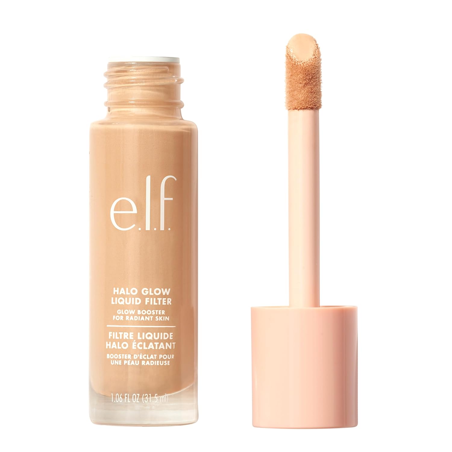 E.L.F. Halo Glow Liquid Filter, Complexion Booster For A Glowing, Soft-Focus Look, Infused With Hyaluronic Acid, Vegan & Cruelty-Free