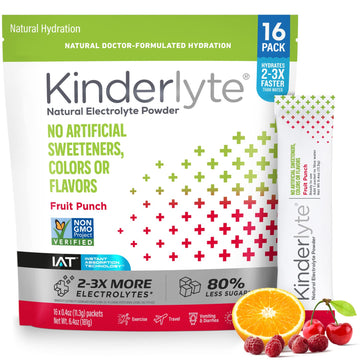 Kinderlyte Electrolyte Powder, Rapid Hydration, Easy Open Packets, Sup