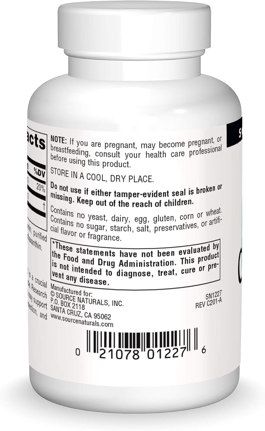 Source Natural Coenzyme Q10 Antioxidant Support 100 mg For Heart, Brain, Immunity, & Liver Support - 90 Softgels