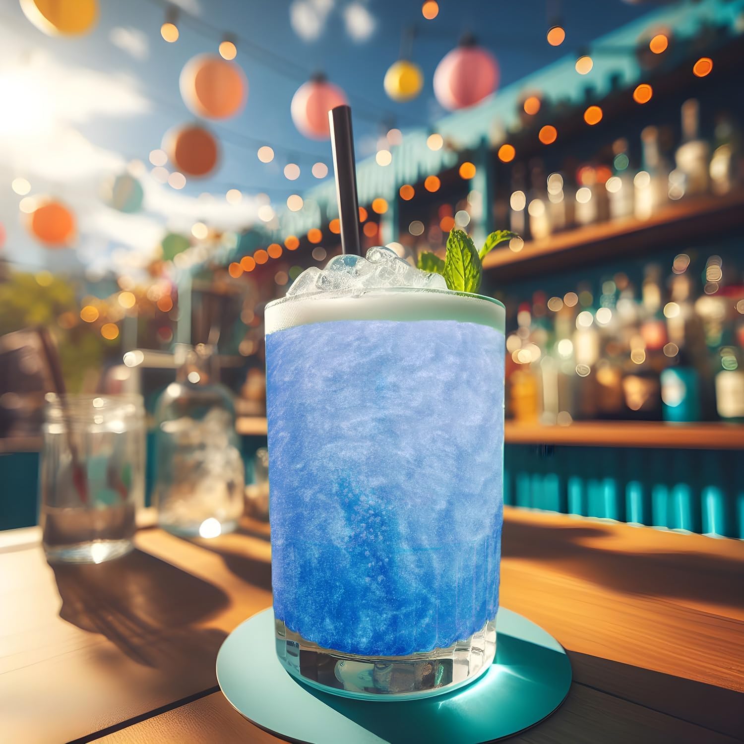 Brew Glitter - Baby Blue Gender Reveal (4G 1X Shaker Jar) | Color Changing Edible Drink Glitter Created For Cocktails, Beer, Wine, Soda, Tea, Lemonade, Juice, Garnish, & Any Other Beverage : Grocery & Gourmet Food