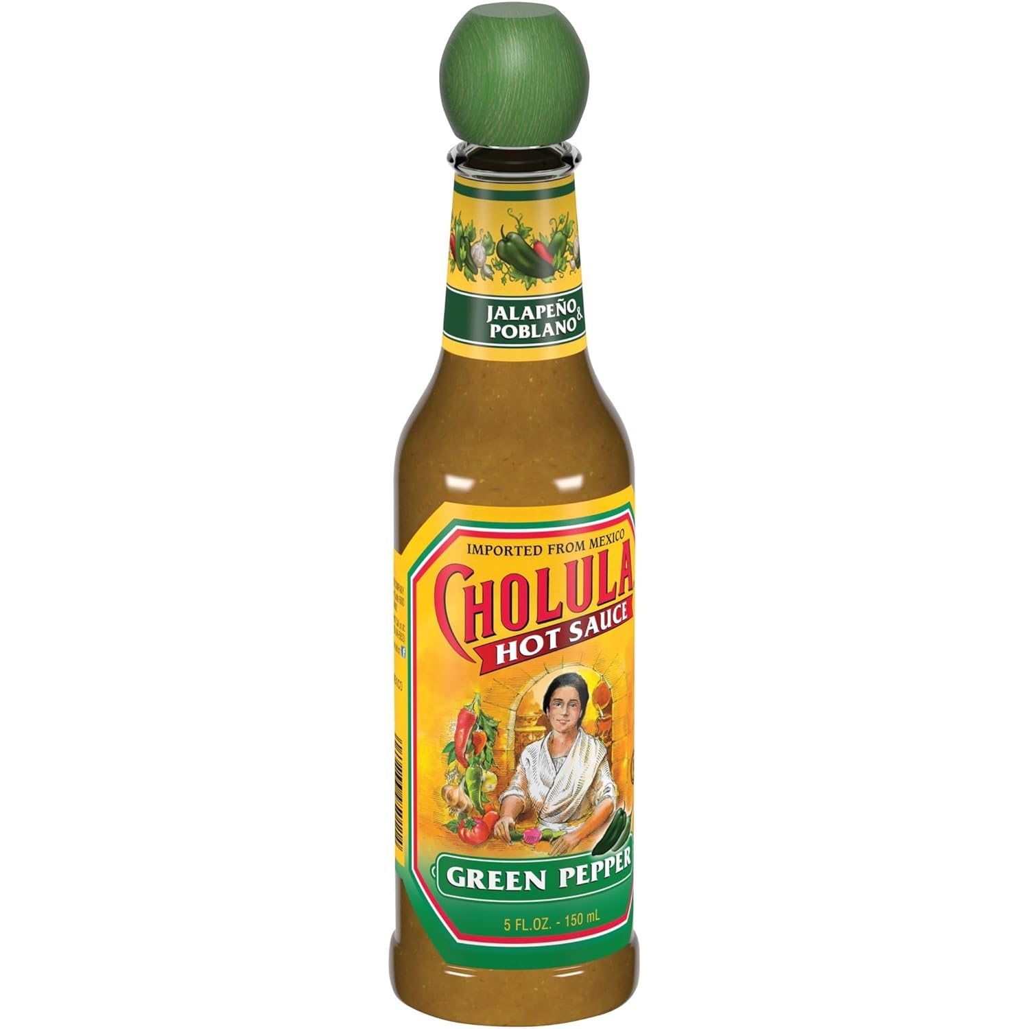 Cholula Green Pepper Hot Sauce, 5 Fl Oz