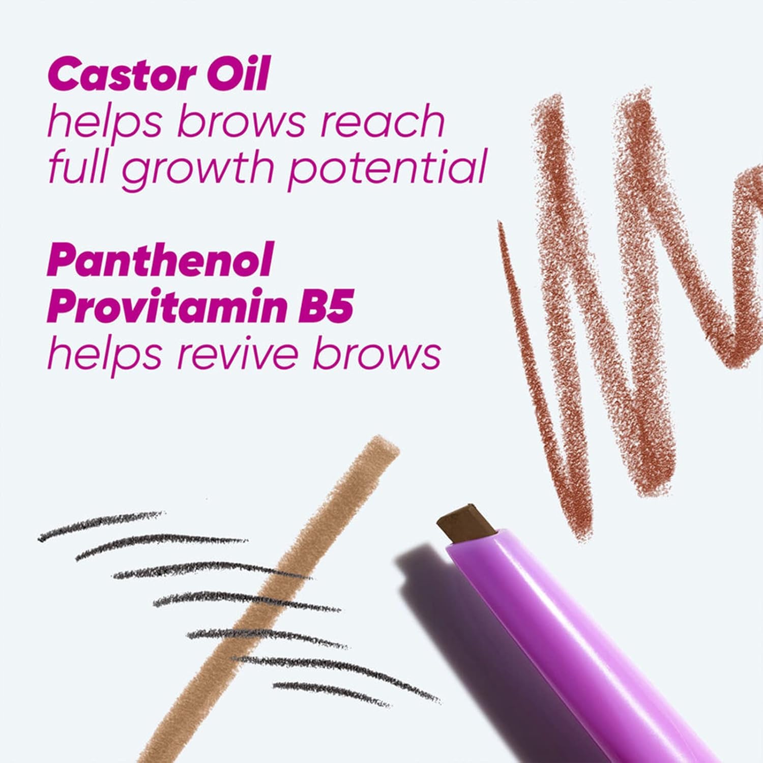 Kosas Brow Pop - Longwear Eyebrow Makeup, Dual-Sided Defining Pencil With Castor Oil For Soft, Natural Look Of Real Hair -Grey : Beauty & Personal Care