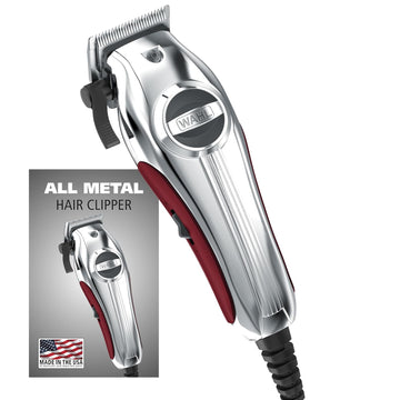 Wahl Usa Pro Ultra Quiet High Torque Corded Hair Clipper For Ultra Quiet Operation And Cooler Operating Temperatures, Metal Housing With Bonus Hair Clipping Guard Caddy - Model 3000097