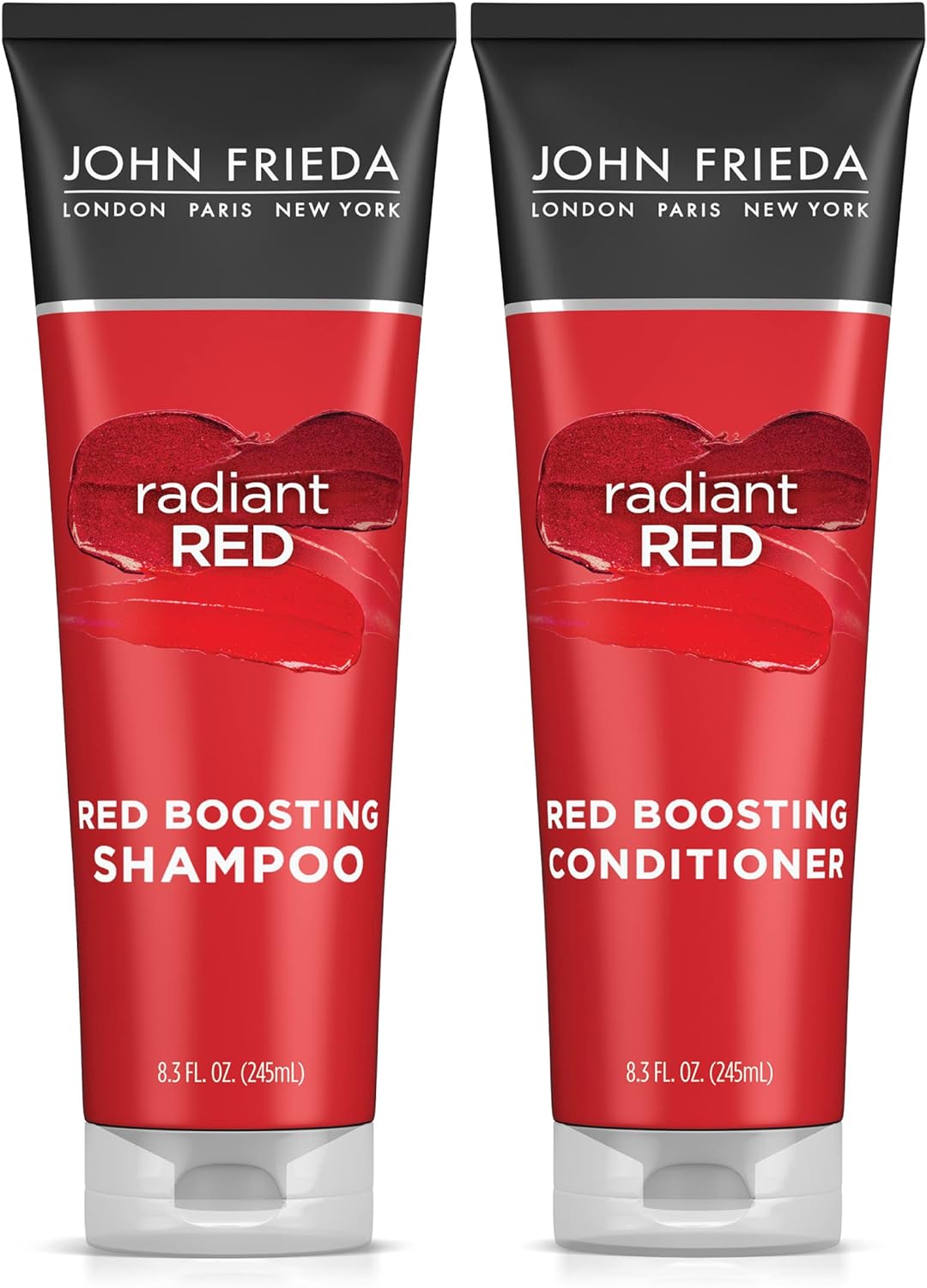 John Frieda Red Enhancing Shampoo & Conditioner Bundle, Radiant Red Hair Care For Redheads, Helps Enhance Shades, Pomegranate & Vitamin E