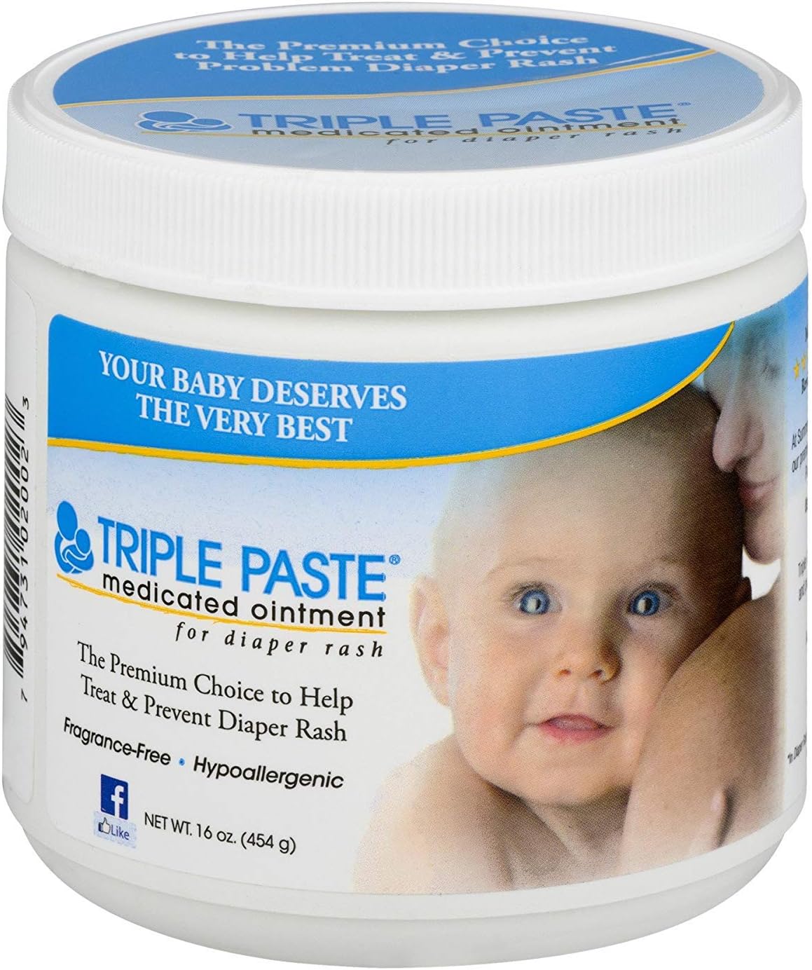 Triple Paste Medicated Ointment for Diaper Rash, 16 Ounce : Baby