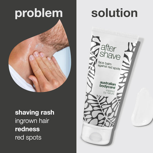 Australian Bodycare After Shave Balm With Tea Tree Oil For Men 100Ml | Immediate Relief After Shaving | Soothes Irritation And Eliminates Razor Burn & Red Spots | Reduces Ingrown Hairs | Moisturizer
