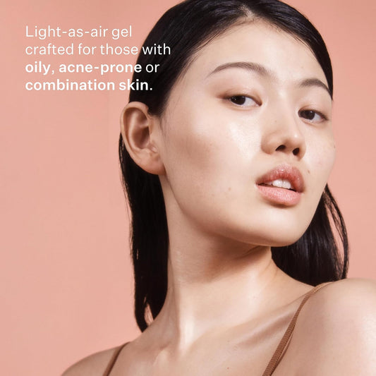 Peach & Lily Glass Skin Water-Gel Oil-Free Moisturizer | Non-Comedogenic | Clean, Non-Toxic, Cruelty-Free | 1.69 Fl Oz