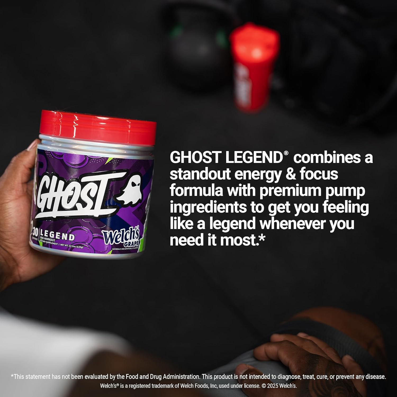 Ghost Legend Pre-Workout Powder, Warheads Sour Watermelon - 30 Servings – Pre-Workout For Men & Women With Choline, L-Citrulline, & Beta Alanine For Energy & Focus : Health & Household