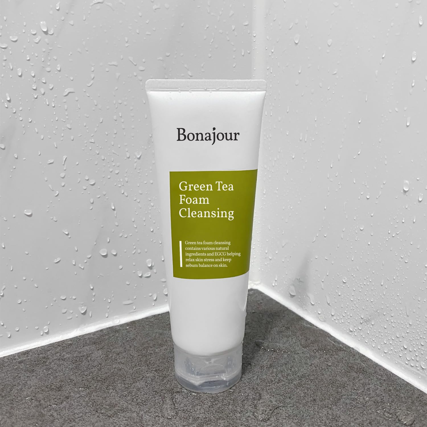 Bonajour Green Tea Natural Pores Foam Cleanser - The Best Facial Wash For Acne & Oily Skin 5.1Fl.Oz