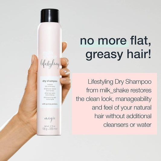 milk_shake Lifestyling Dry Shampoo - Instant Dry Shampoo for Women For Flat, Dry or Oily Hair - 1.6 Fl Oz