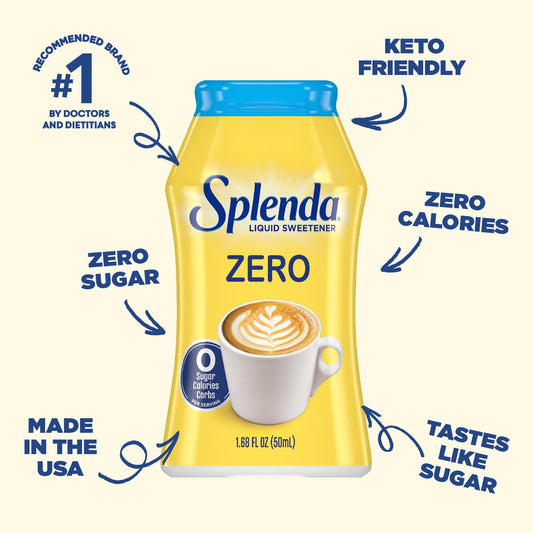 Splenda Liquid Zero Calorie Sweetener Drops, 1.68 Ounce Bottle (Pack Of 10)