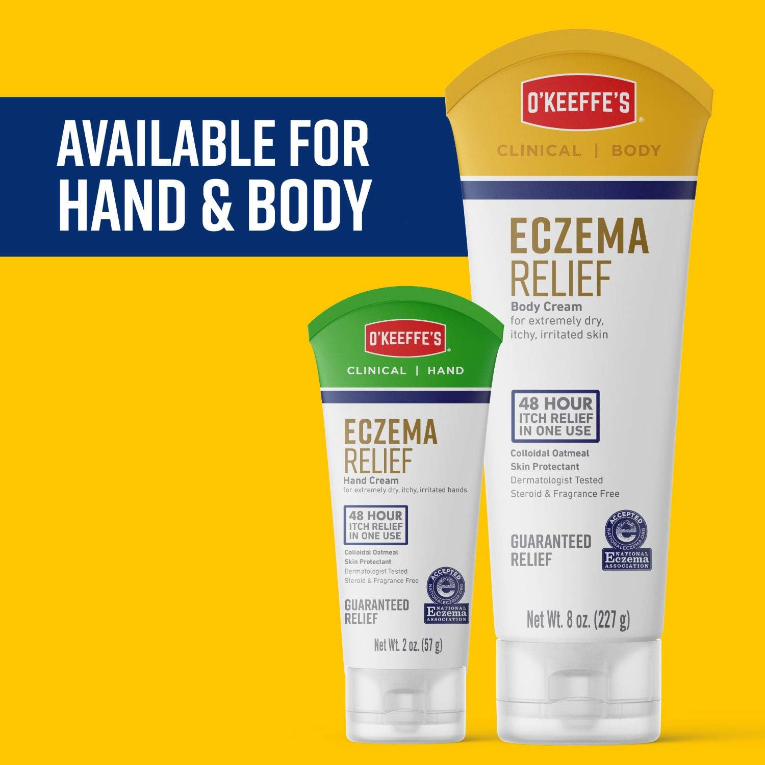 O'Keeffe's Eczema Relief Skin Protectant Body Cream, 8 Ounce Tube : Health & Household
