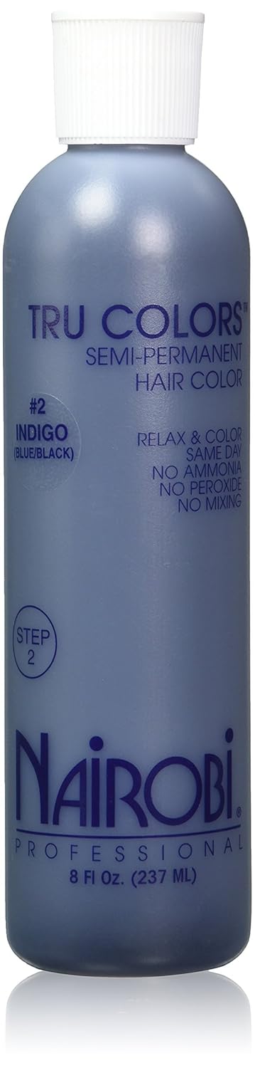 Nairobi Tru Semi-Permanent Hair Color, Indigo, 8 Ounce