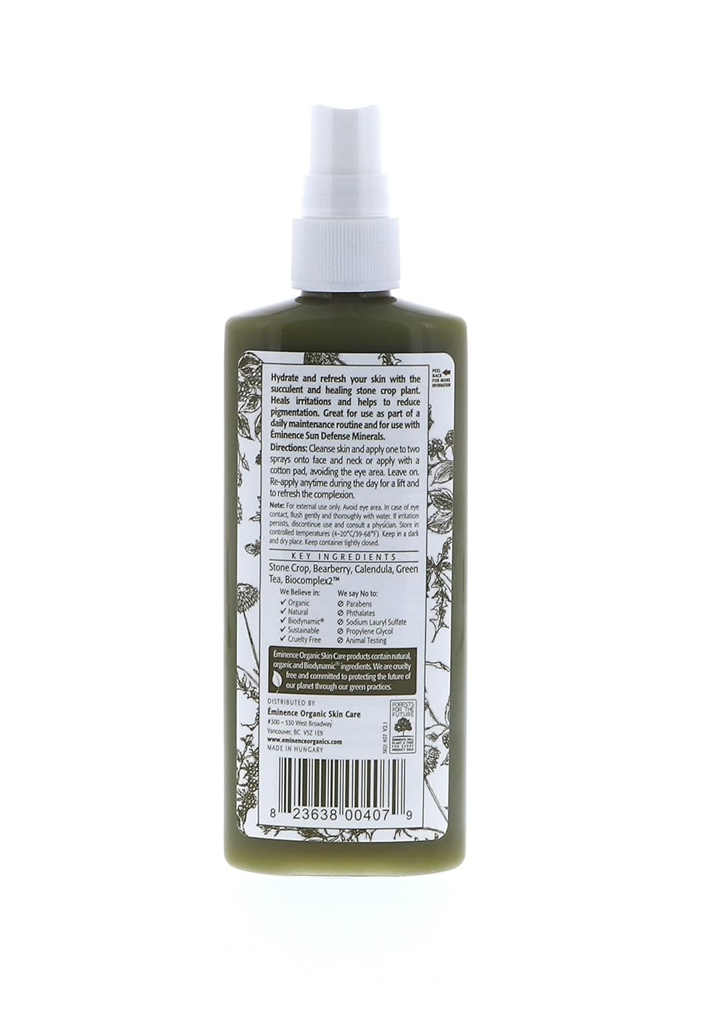 Eminence Organic Red Currant Mattifying Mist, 4.2 Ounce : Beauty & Personal Care