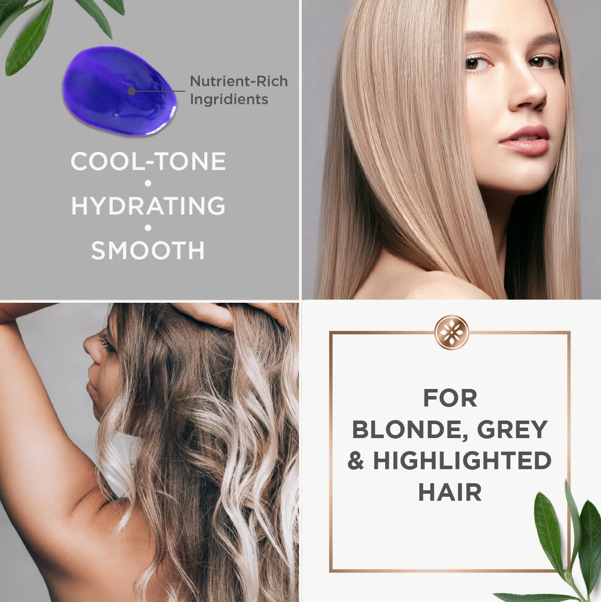 Argan Magic Purple Toning Shampoo – Neutralizes Brassiness For Blonde, Grey & Highlighted Hair | Infused With Argan Oil | Paraben-Free, Cruelty-Free | Made In Usa (32 Oz) : Beauty & Personal Care