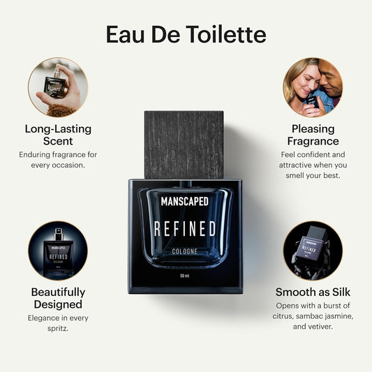Manscaped® Persevere® Cologne, Men'S Eau De Toilette Body Spray Light & Woodsy, Paraben-Free, 50Ml