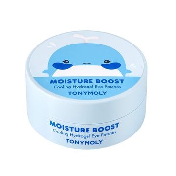 Tonymoly Moisture Boost Cooling Hydrogel Eye Patches, Refreshing & Hydrating Eye Patches For Tired Under Eyes, 90 G. (30 Pairs)