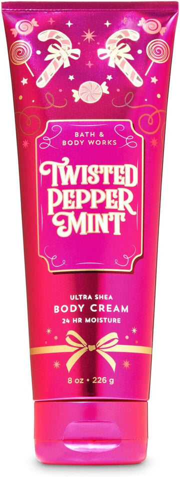Bath And Body Works Twisted Peppermint Ultra Shea Body Cream 8 Oz