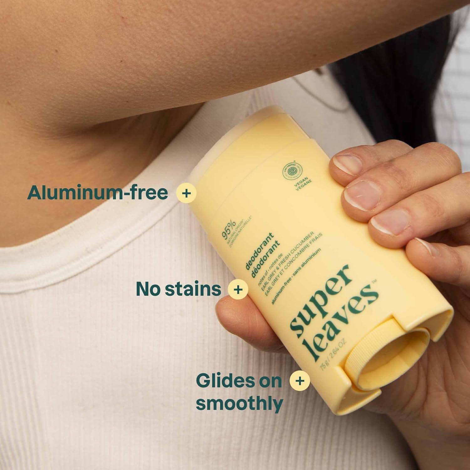 Attitude Aluminum Free Deodorant, Natural Origin Ingredients, Ewg Verified, Odor Control With Baking Soda, Twist & Glide, Dermatologically Tested, Vegan, Earl Grey & Fresh Cucumber, 2.64 Oz : Beauty & Personal Care