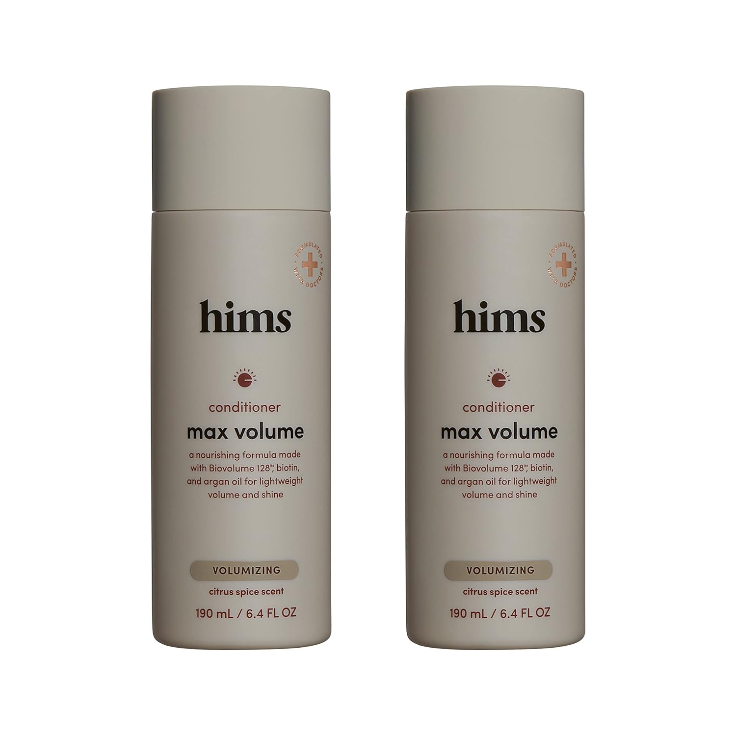 Hims Max Volume Conditioner 2 Pack - Volumizing Conditioner For Men - Citrus Spice - Men'S Natural Conditioner - Moisturizes, Adds Shine & Bounce - 2 X 6.4 Fl Oz Bottles