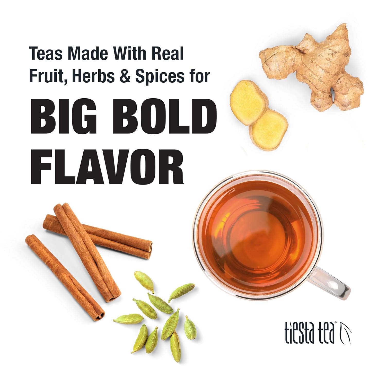 Tiesta Tea - Cozy Chai | Spiced Chai Rooibos Tea | Premium Loose Leaf Tea Blend | Caffeine Free Herbal Tea | Make Hot Or Iced & Up To 25 Cups - 2.5 Oz Resealable Pouch