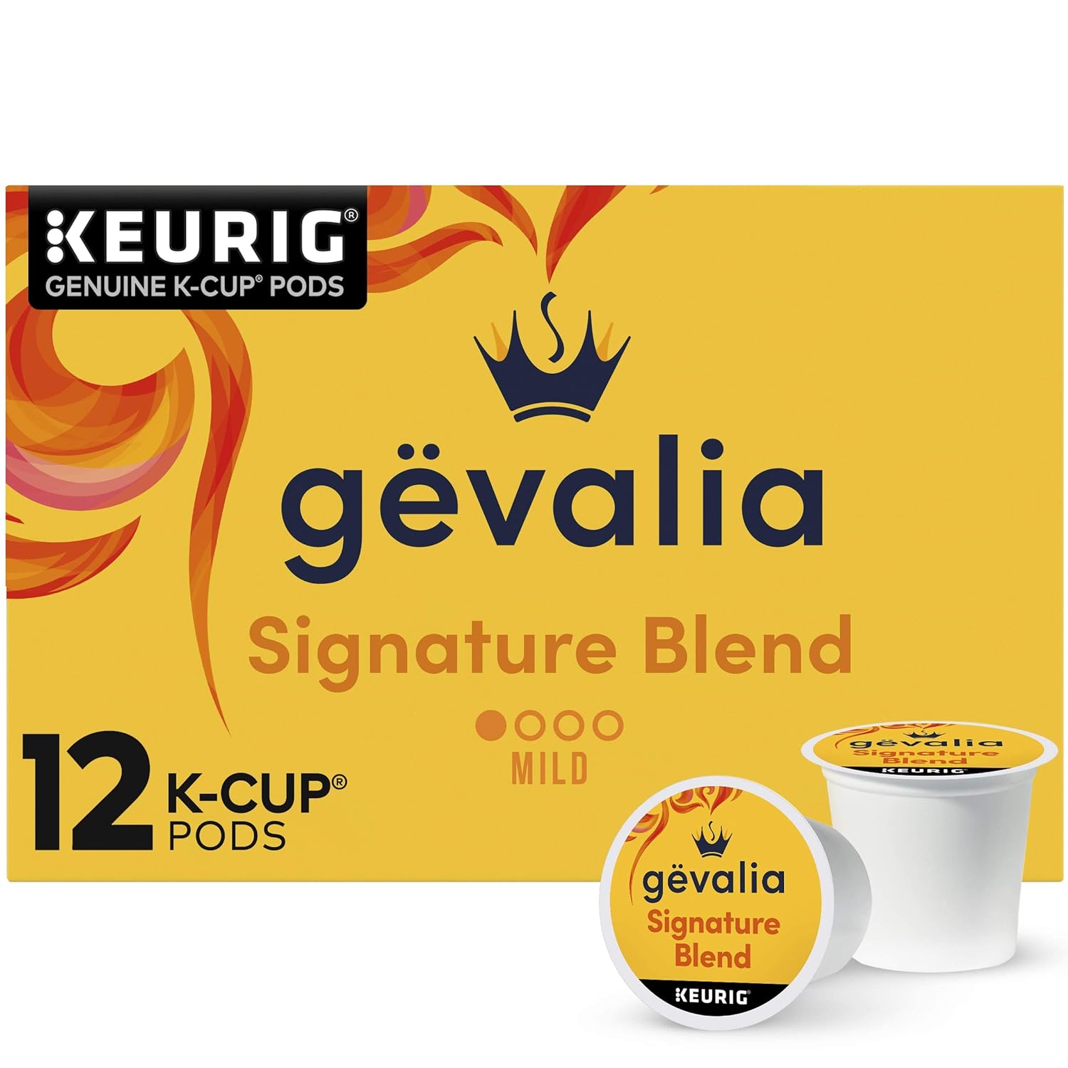 Gevalia Signature Blend Mild Roast K Cup Coffee Pods (12 Pods)