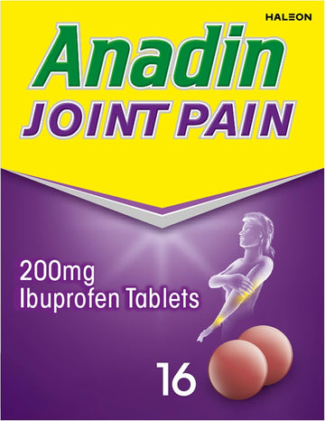 Anadin Joint Pain Relief Ibuprofen Tablets, Joint And Back Pain Killers, Pack Of 16