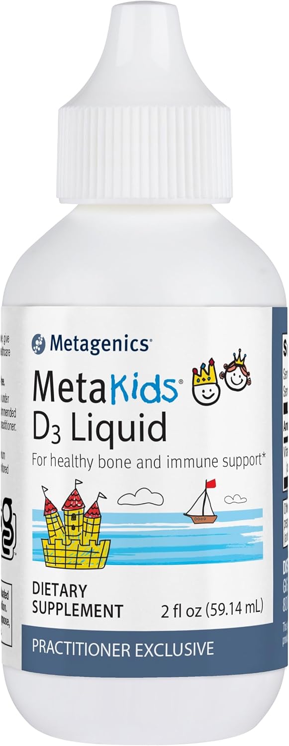 Metagenics Metakids D3 1000 Iu Liquid Vitamin D Supplement To Help Support Bone And Immune Health - 2 Fl Oz, 2,275 Servings