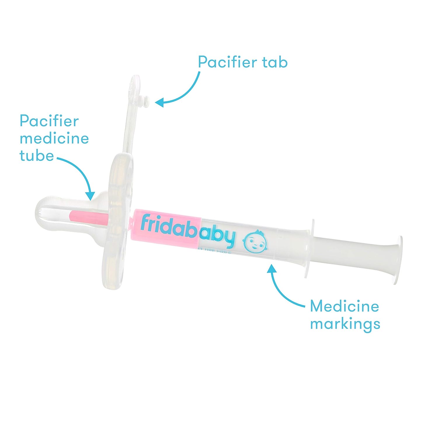 Frida Baby MediFrida The Accu-Dose Pacifier Baby Medicine Dispenser + Baby Nasal Aspirator NoseFrida The Snotsucker : Baby