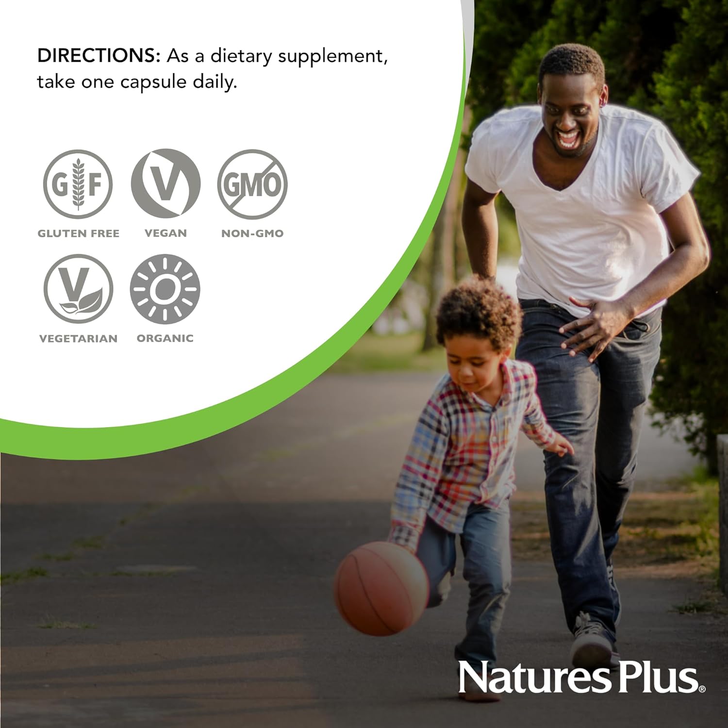 Naturesplus Source Of Life Garden Certified Organic Family Iron 18 Mg Cap - 30 Vegan Capsules - Plant-Based Iron Supplement - Supports Healthy Blood - Vegetarian, Gluten-Free - 30 Servings