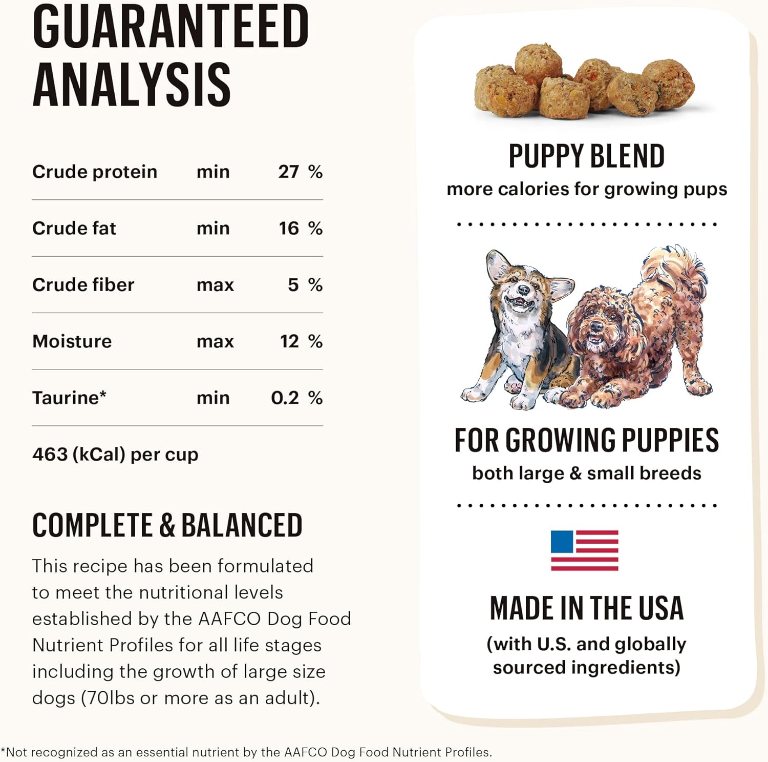 The Honest Kitchen Whole Food Clusters Puppy Grain Free Chicken Dry Dog Food, 1 lb Bag : Pet Supplies