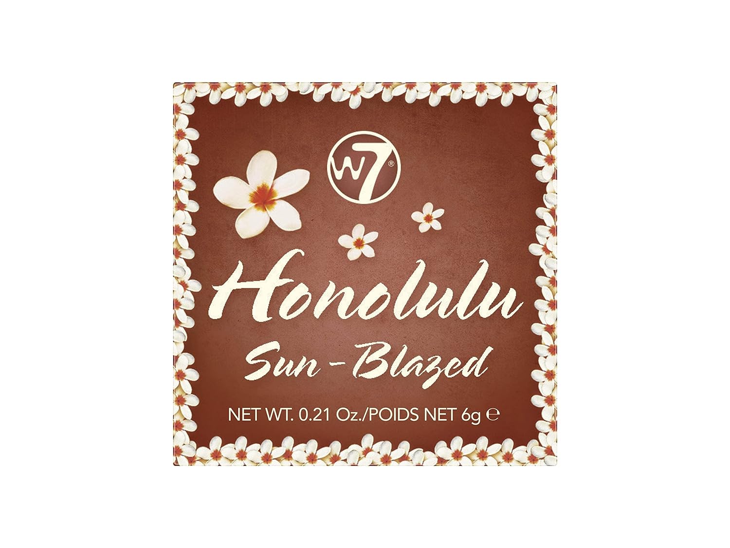 W7 Honolulu Sun-Blazed Bronzing Powder - Pressed Powder Bronzer - Contouring & Highlighting Vegan Makeup