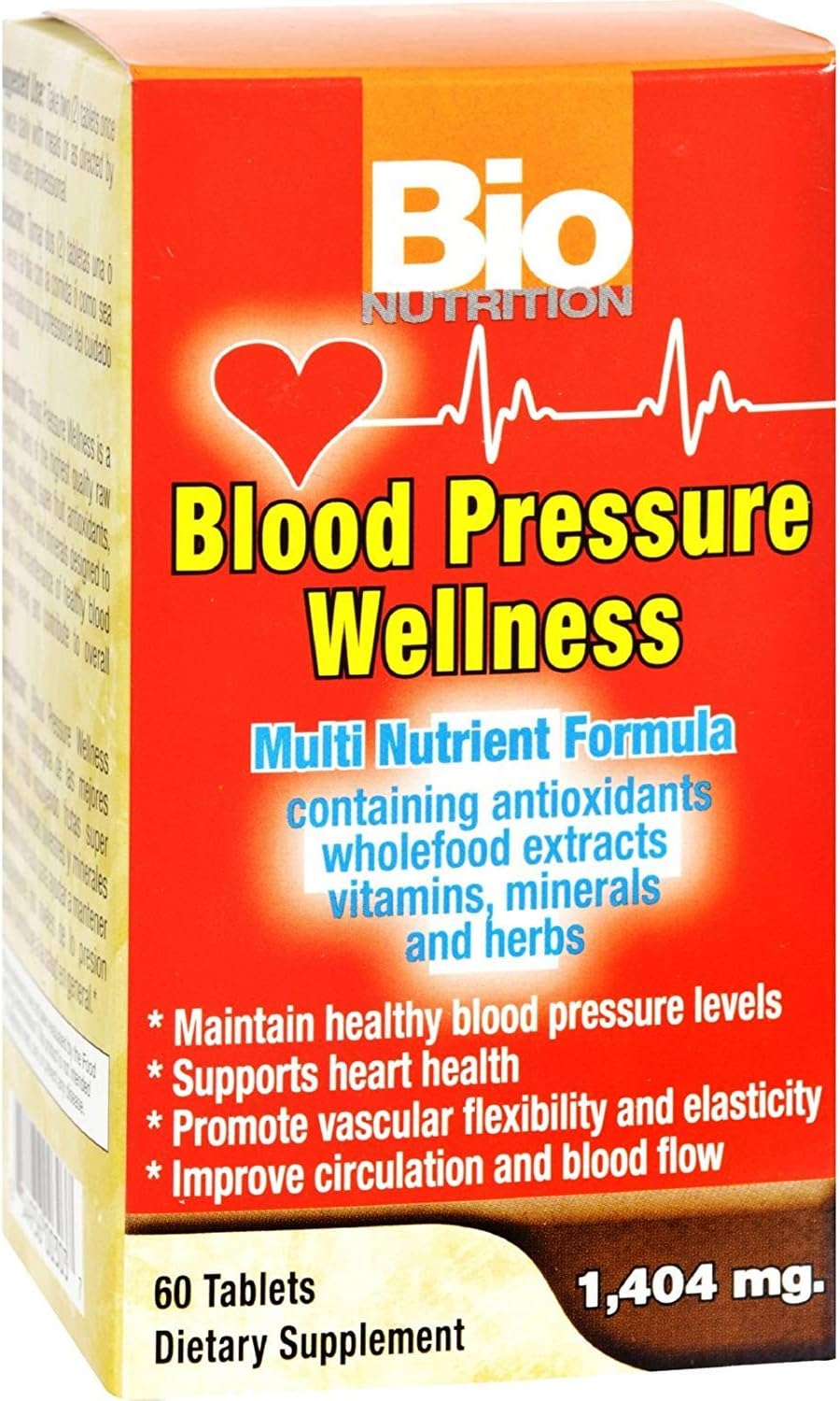 Bio Nutrition Blood Pressure Wellness - 60 Tablets