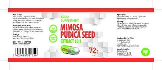 Hepatica Mimosa Pudica Seed 5,000Mg | 10:1 Extract (500Mg) | 120 Vegan Capsules | High Strength Gut Cleanse & Digestive Support | 3Rd Party Lab Tested