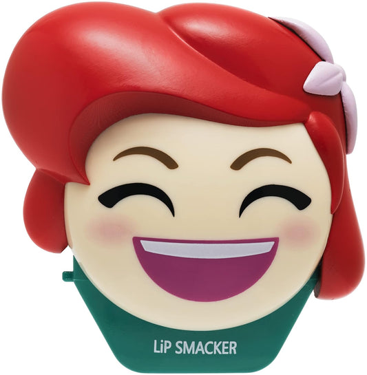 Lip Smacker Disney Little Mermaid Ariel Emoji Lip Balm, Flavored Lip Balm, Clear, For Kids
