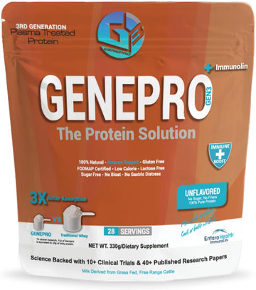 Genepro Medical Grade Protein Powder - Net Weight 453.5 Grams - 30 Servings
