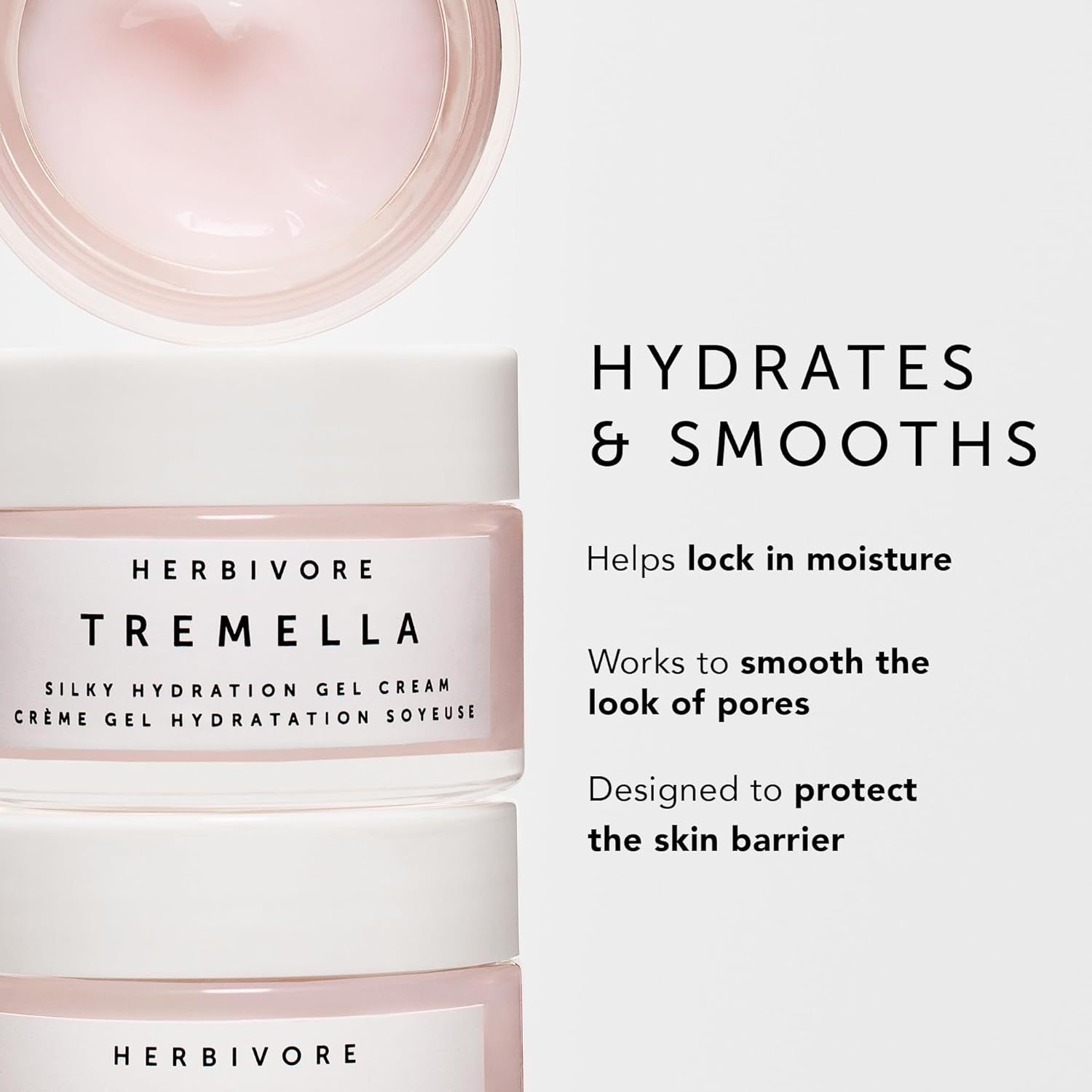 Herbivore Tremella Silky Hydration Gel Cream- Lightweight Gel Cream With Tremella, Plant-Based, Vegan, Cruelty-Free, 50Ml / 1.7 Oz : Beauty & Personal Care