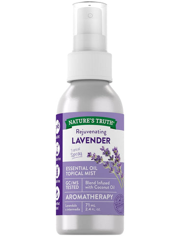 Nature'S Truth Lavender Essential Oil Spray | 2.4 Fl Oz | For Room Aroma Mist, Topical Use, & Yoga