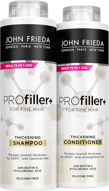 John Frieda Profiller+ Thickening Shampoo And Conditioner 500Ml Duo Pack