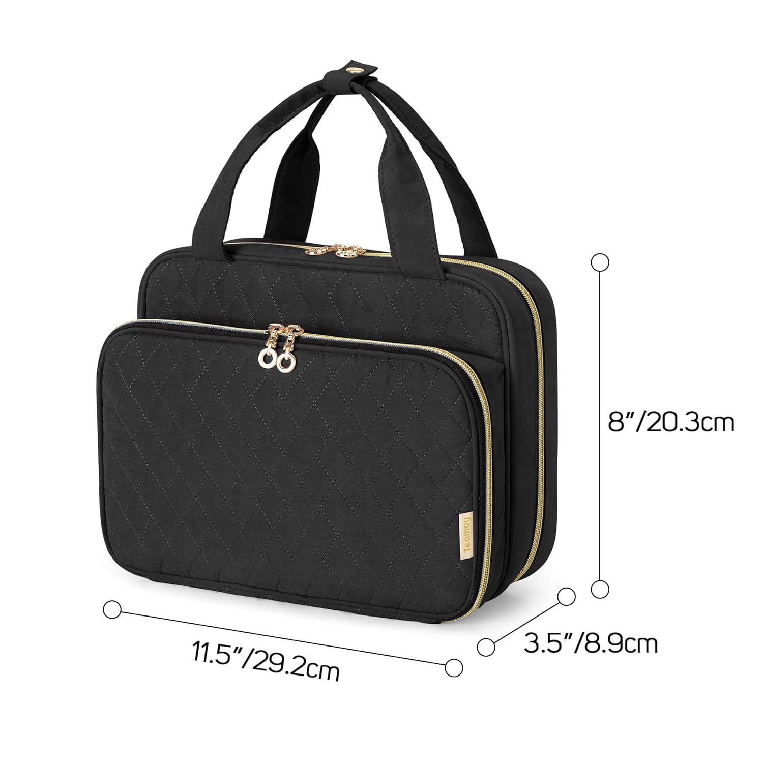 Teamoy Travel Storage Bag Compatible With Dyson Airwrap Complete Styler, Portable Travel Organizer For Airwrap Styler And Attachments, Black