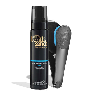 Bondi Sands Dark Self Tanning Foam + Back Applicator | Includes Lightweight Foam and 1 Back Applicator with 3 Replacement Pads ($36 Value)