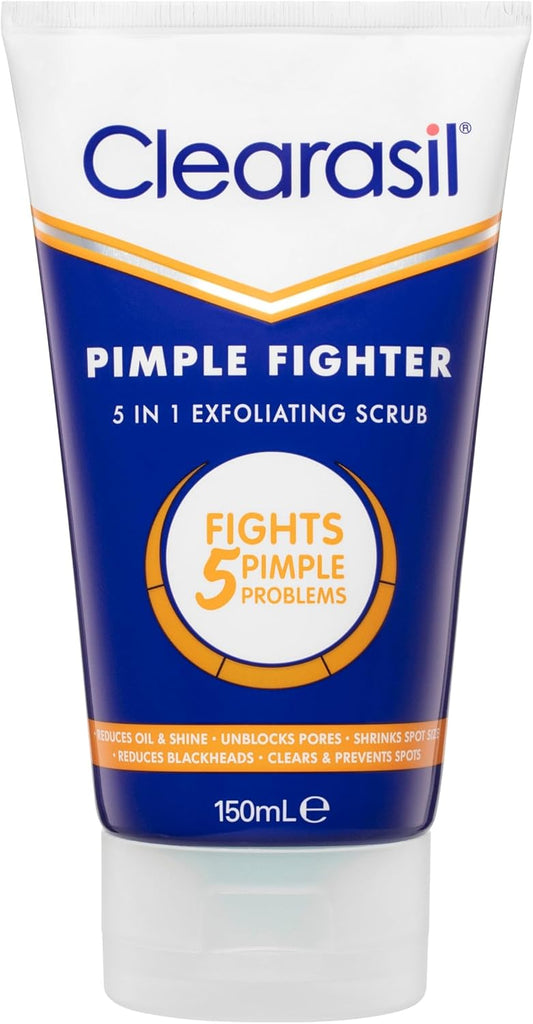 Clearasil 5-in-1 Exfoliating Scrub, 150 ml, (Pack of 1)