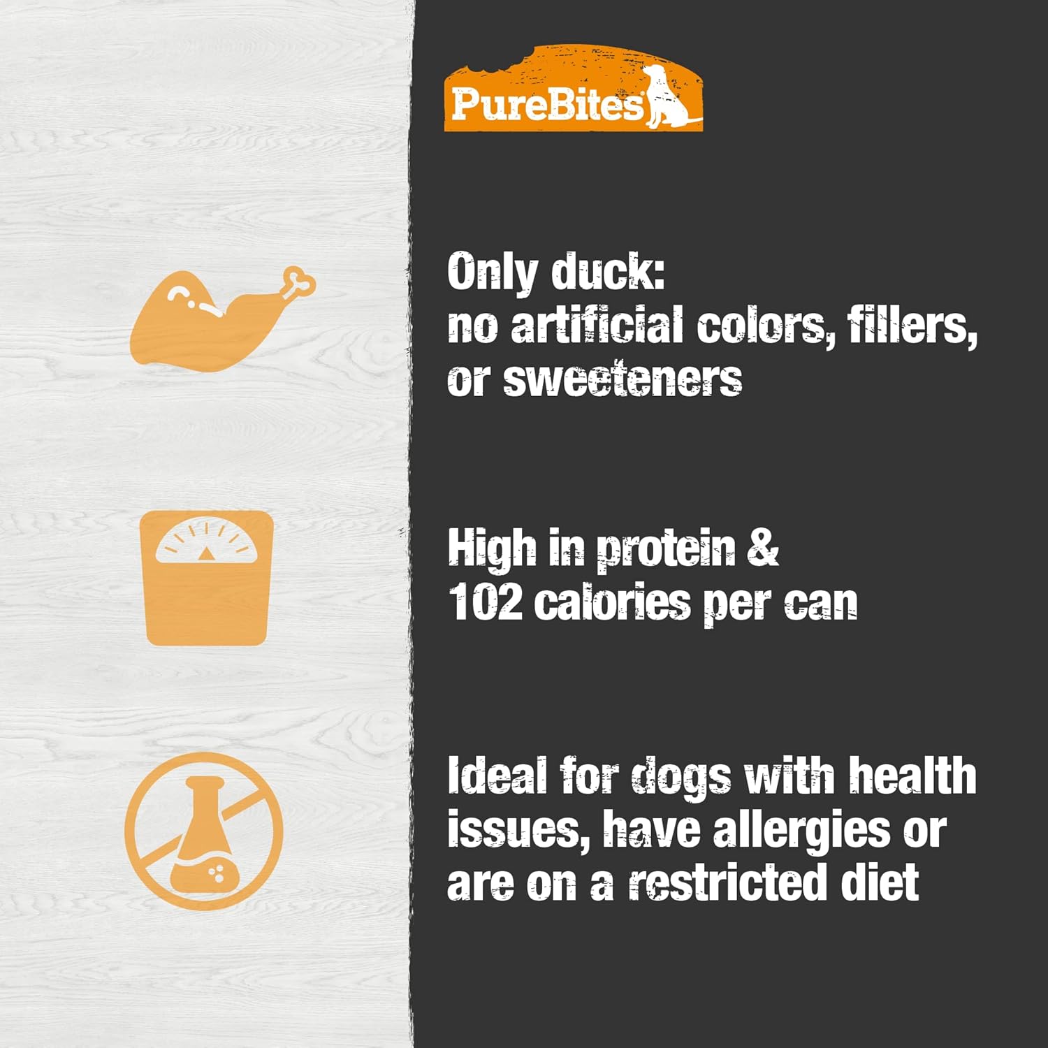 PureBites Duck Pates for Dogs, only 1 Ingredient, case of 12 : Pet Supplies