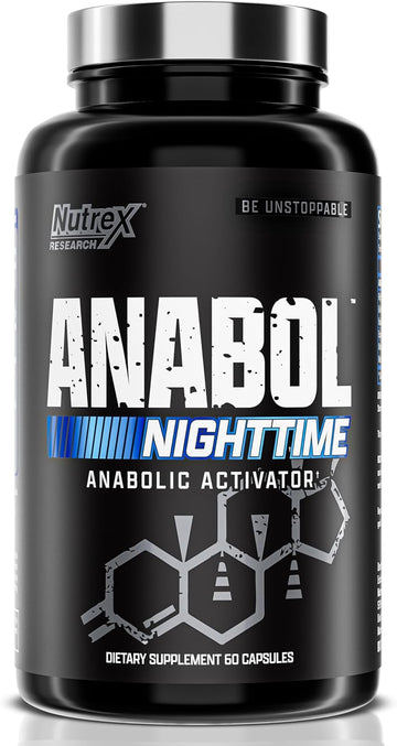 Anabol Pm Nighttime Muscle Builder & Sleep Aid | Anabolic Muscle Building Supplement | Clinically Researched Ripfactor, Epicatechin & More | Post Workout Muscle Recovery & Strength – 60 Pills