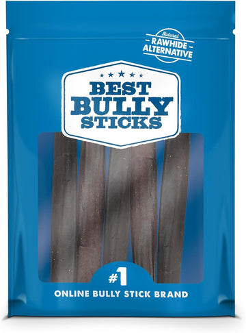 Best Bully Sticks Natural Collagen Chews For Dogs - 6" Collagen Dog Chews Long Lasting Rawhide Free Dog Treats, Beef Collagen Sticks For Dogs 5 Pack