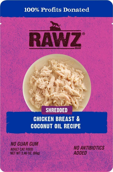 Rawz® Shredded Chicken Breast & Coconut Recipe 8/2.46 Oz Pouches