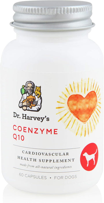 Dr. Harvey'S Coenzyme Q10 - Heart & Cardiovascular Support Supplements For Dogs, 60 Capsules