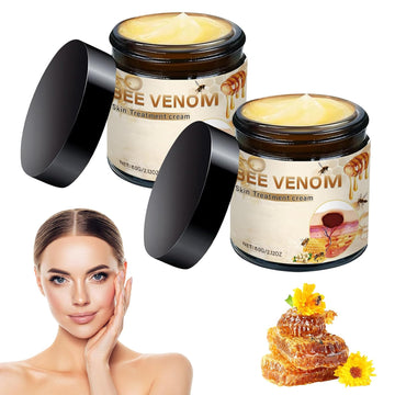 Bee Venom Skin Treatment Cream, Bee Venom Comprehensive Skincare Cream, 2025 New Professional Bee Venom Gel, Bee Venom Moisturizing Gel For All Skin Types (2Pcs)